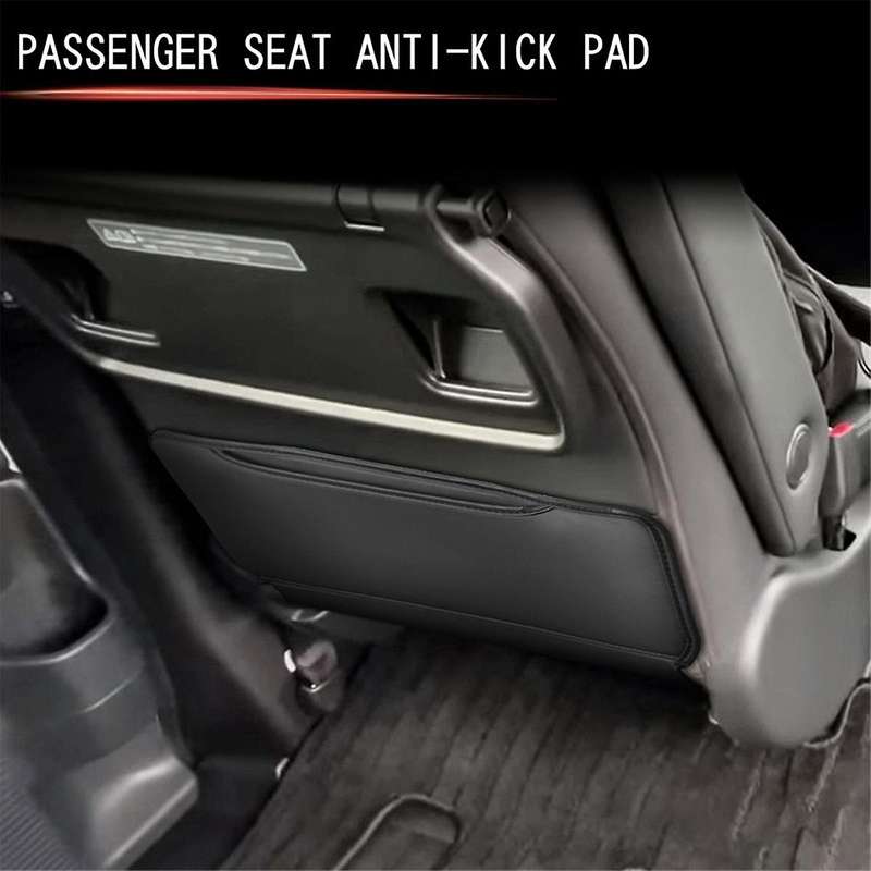 Car PU Leather Passenger Seat Rear Protection Pad for STEPWGN RP8 Car Seat Anti-Kick Pad Interior Ac
