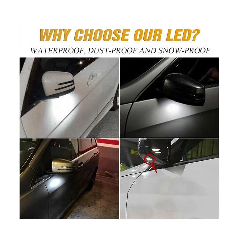 Car Puddle Light and Dynamic Rear Mirror Led Turn Signal Light for W204 Cla C E S Class W176 W212