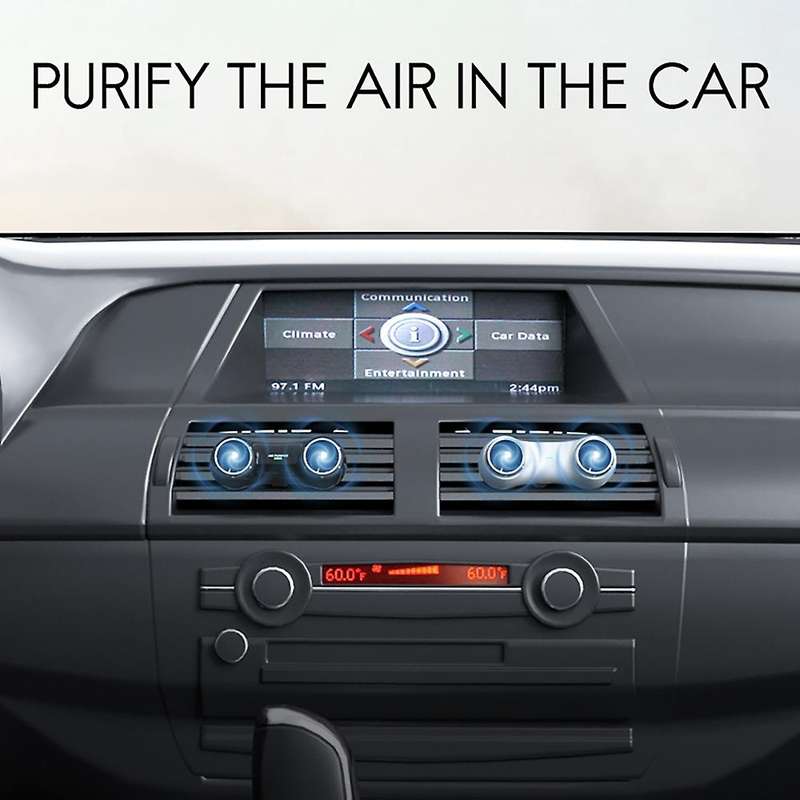 Car Purifier Outlet Conditioning Clip Purifier Car Air Purifier Negative Ion Purifier for Car Black