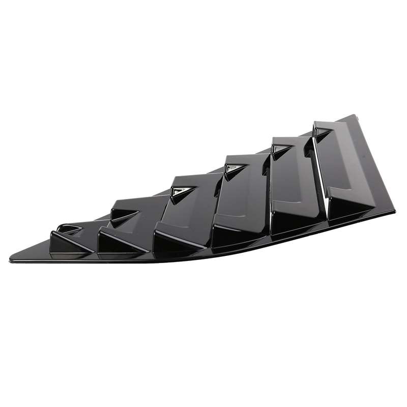 Car Quarter Side Window Cover Louver Scoop Vent for Focus ST MK3 Hatchback 2012-2018 Black