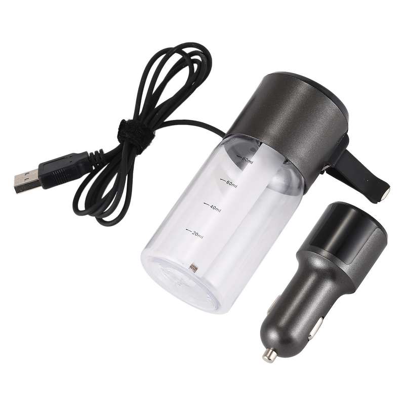 Car QC3.0 Charger, Vehicle Mounted Air Purification Humidifier, Two Spray Modes, Vehicle and Family