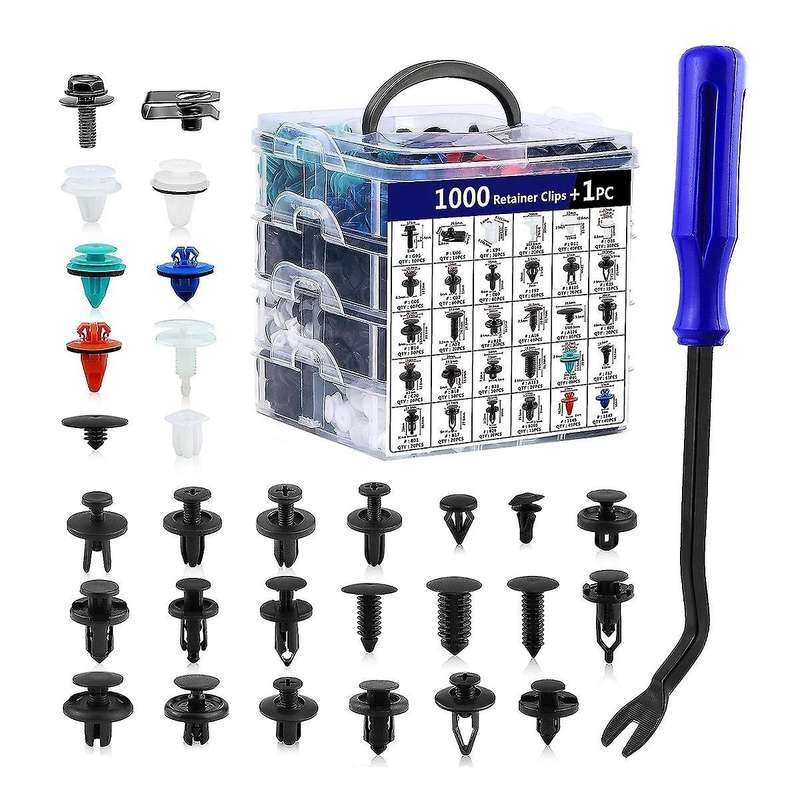 Car Push Retainer Clips 30 Most Popular Sizes Fasteners 1001 Pcs Automotive Plastic Clips Auto Push