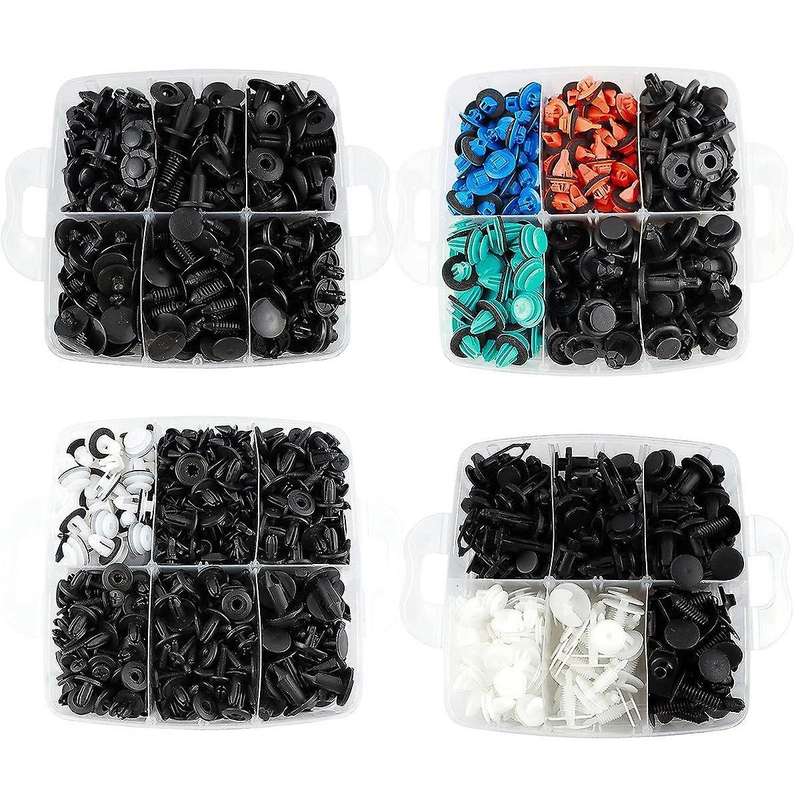 Car Push Retainer Clips 30 Most Popular Sizes Fasteners 1001 Pcs Automotive Plastic Clips Auto Push
