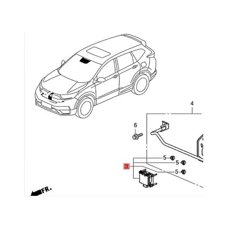 Car Radar Cruise Sensor Control Bracket&Mounting Clip for Accord 2018-2022 36803-TVE-H05 36801-TVA-