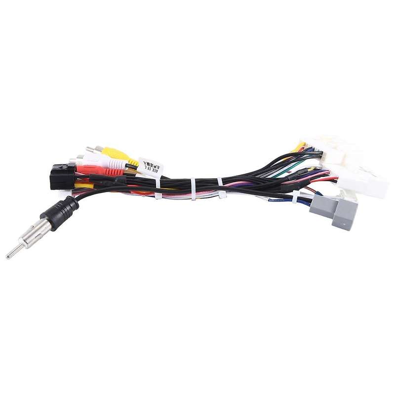 Car Radio Cable Adapter Android Wiring Harness Power Connector Socket with Can Bus Decoder for -3 -