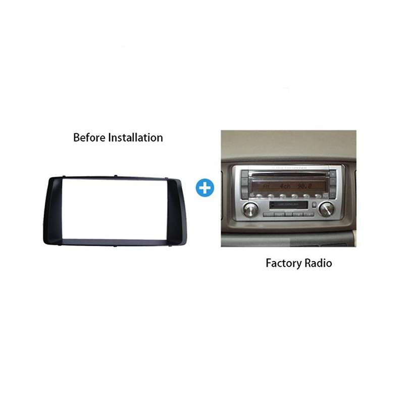 Car Radio Fascia for 2001-2006 Dvd Stereo Plate Adapter Mounting Dash Installation Bezel Kit