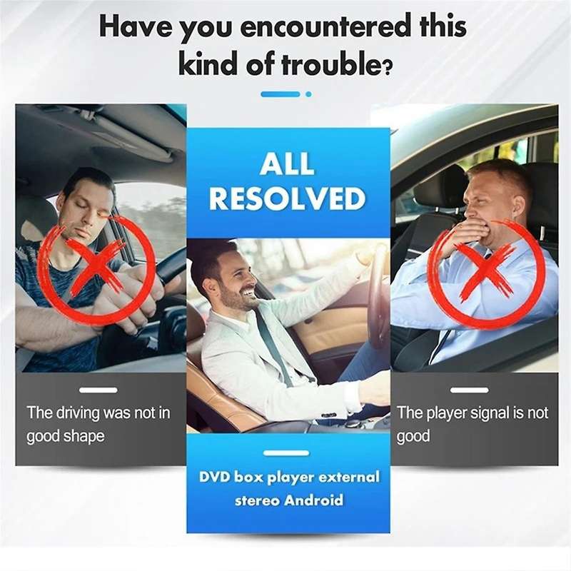 Car Radio CD/DVD Dish Box Player USB 2.0 Interface External Stereo for Android Player Radio