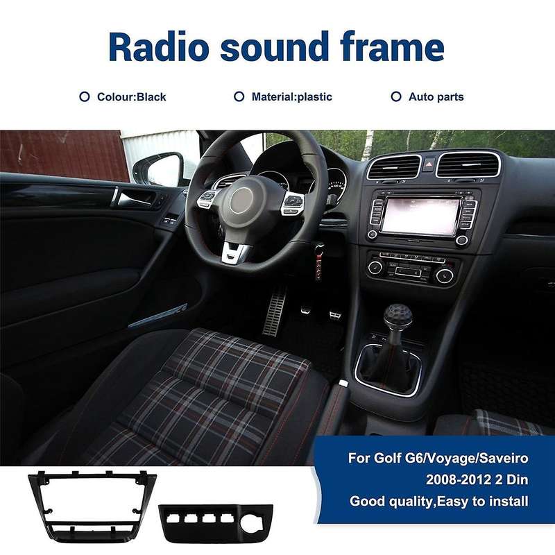 Car Radio Facia Panel 9Inch Frame Audio Fitting Adaptor Dash Trim Kits for Golf G6/Voyage/Saveiro 20