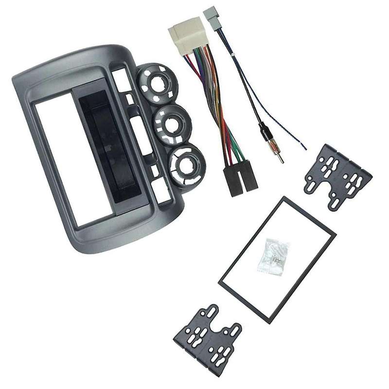 Car Radio Fascia for Fit Jazz City Lhd One Din Dvd Stereo Cd Panel Mount Installation Trim Kit Fram