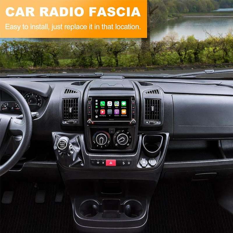 Car Radio Fascia Frame Adapter for DUCATO 8th 2021-2024 9Inch Big Screen 2DIN Dash Fitting Panel Fra