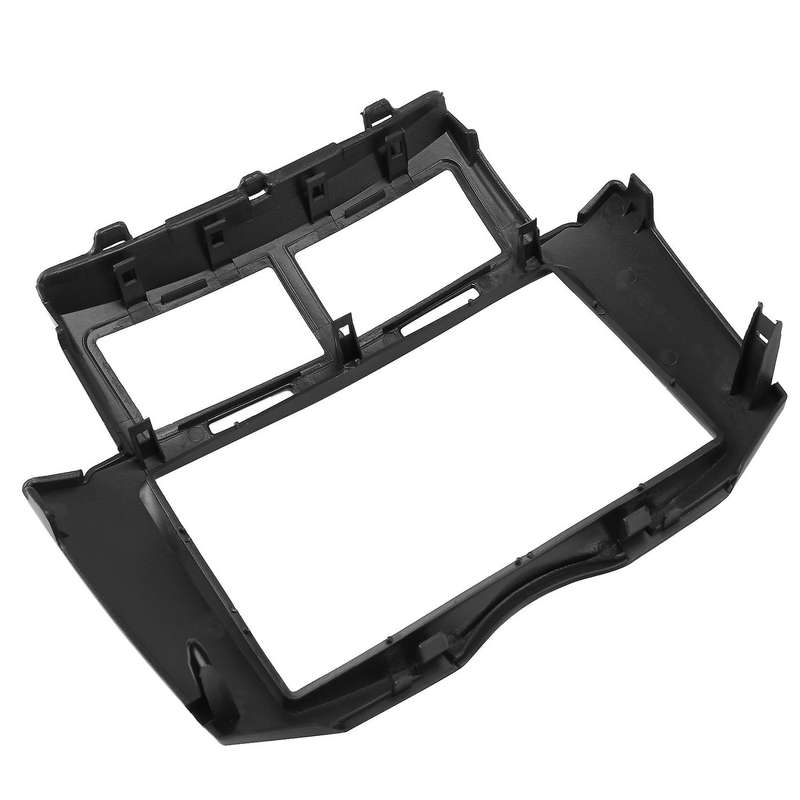 Car Radio Fascia Kit, 2 Din Dash Panel Dvd Frame Install Kit for Yaris Vitz Platz 2005 2006 2007 20