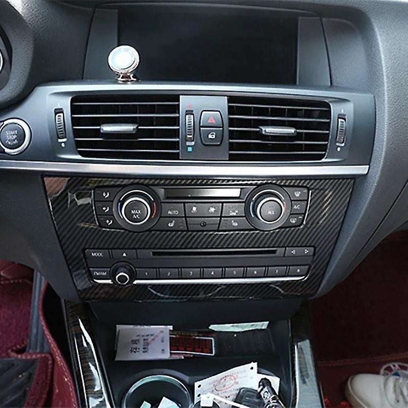 Car Radio Fascia Frame Trim, for X3 X4 F25 F26 Air Conditioning Volume Adjustment Frame Decoration S