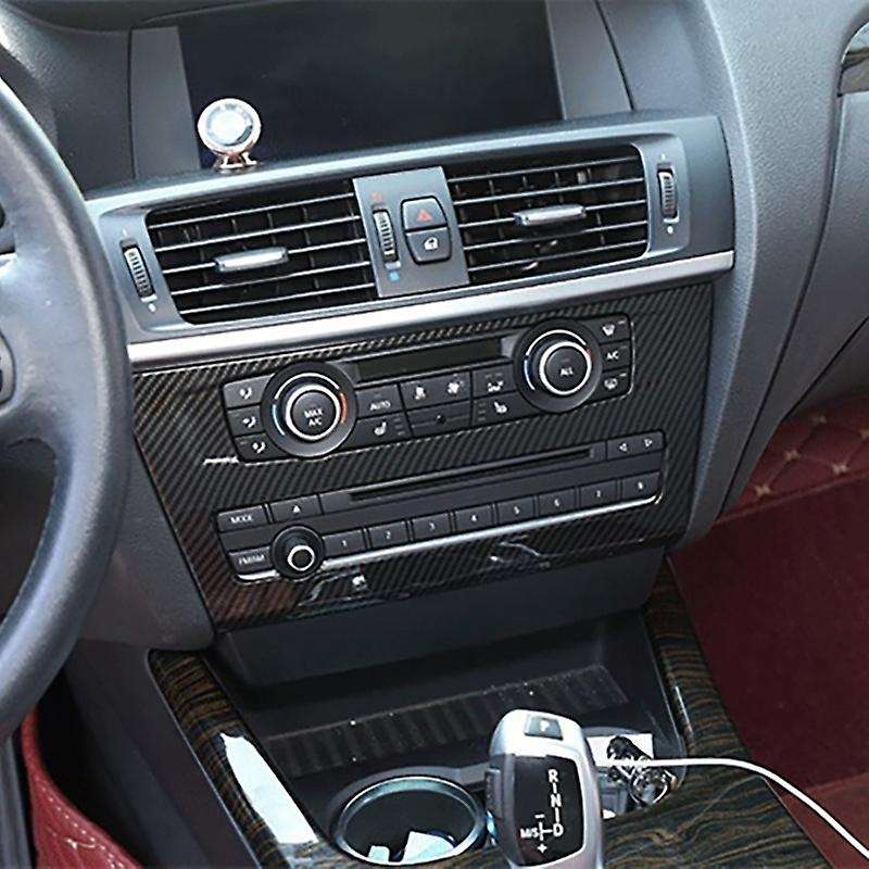 Car Radio Fascia Frame Trim, for X3 X4 F25 F26 Air Conditioning Volume Adjustment Frame Decoration S