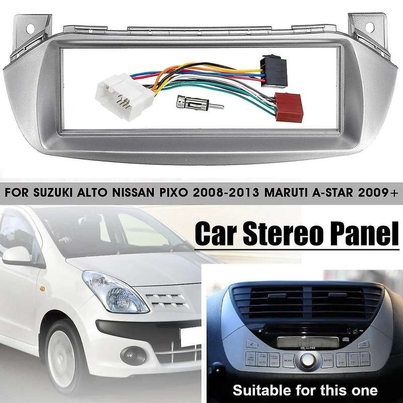Car Radio Fascia Panel Frame CD DVD Dash Audio Cover Trim with Adapter for SUZUKI Alto for NISSAN P