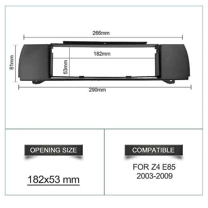 Car Radio Fascia Stereo Panel Plate for Z4 (E85) 2003-2009 Frame Dash Kit