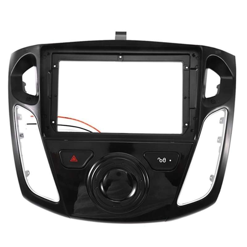Car Radio Fascia Trim Kit, 9 Inch Dash Panel 2 DIN DVD Frame Install Kit for Focus 3 2012 2013 2014