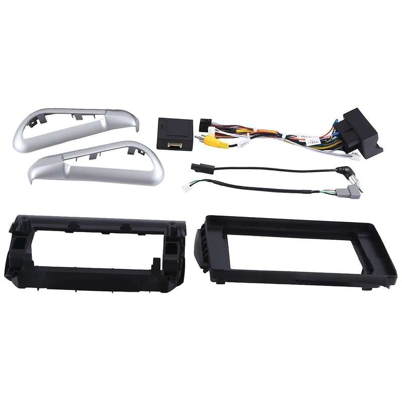 Car Radio Fascias for 2008 A94 208 A9 10 Inch 2din Stereo Panel Harness Power Cable Adapter Canbus K