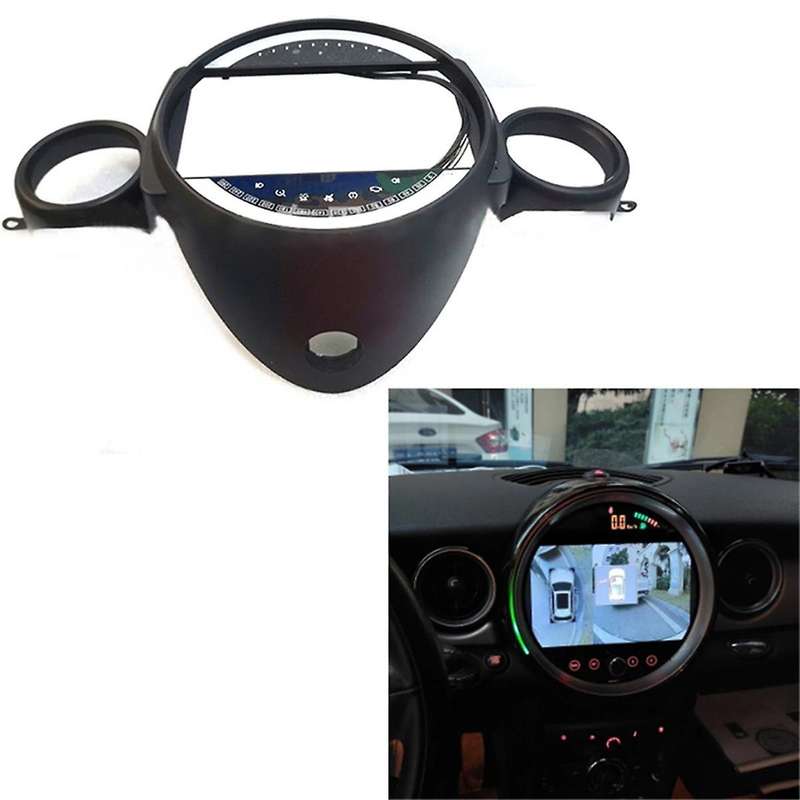 Car Radio Fascias Frame for R56 R60 2007-2011 9 Inch Stereo Panel Wiring Harness Power Cable Adapter