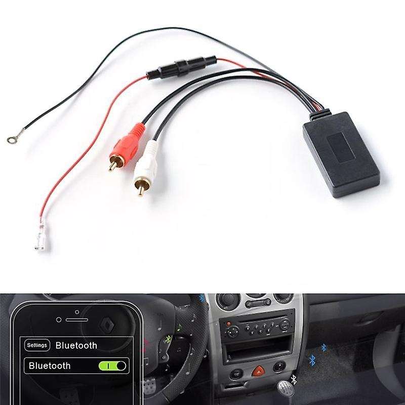 Car Radio Rca Bluetooth Adapter Stereo 2rca Wireless Aux Audio Wiring