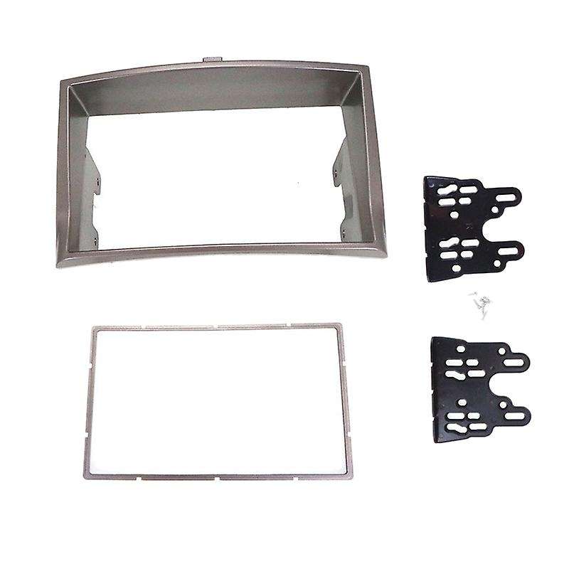 Car Radio Stereo Double DIN Installation Dash Kit for 2010 Legacy (Silver Grey)