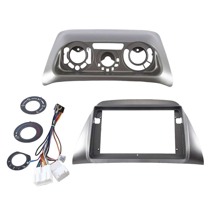 Car Radio Stereo 9inch Frame Fascia Panel Harness for Ix 2006 Gray