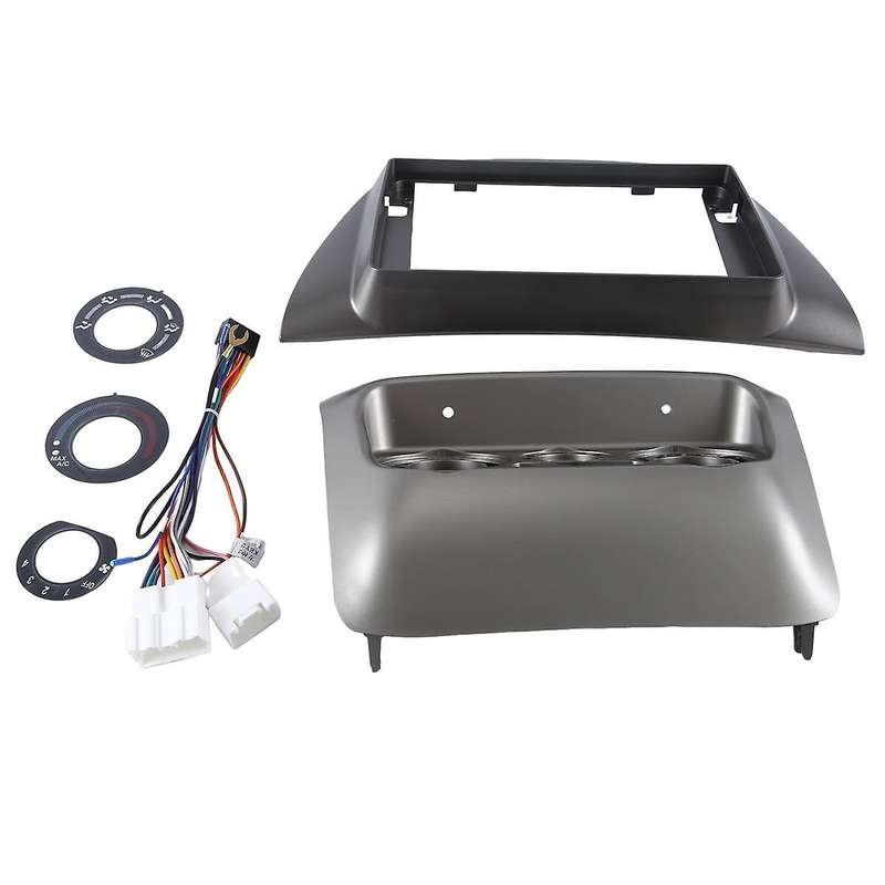 Car Radio Stereo 9inch Frame Fascia Panel Harness for Ix 2006 Gray