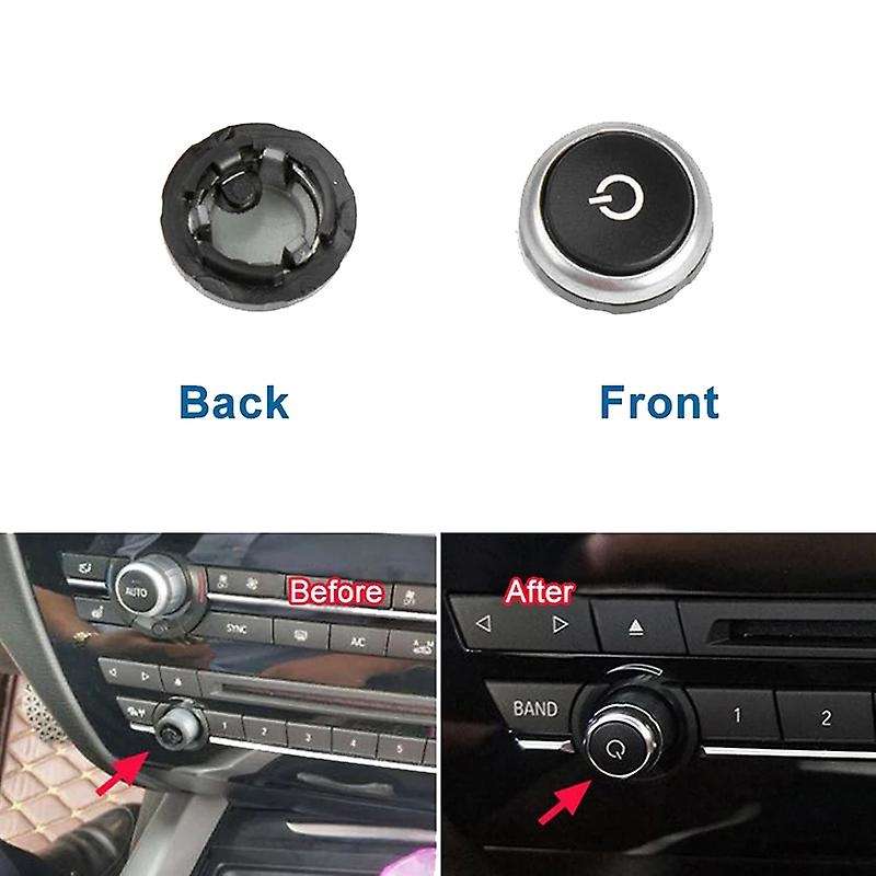 Car Radio Switch Knob CD Machine Switch Button for 5 7 Series X5 X6 F02 F07 F10 F15 F16 64119350272