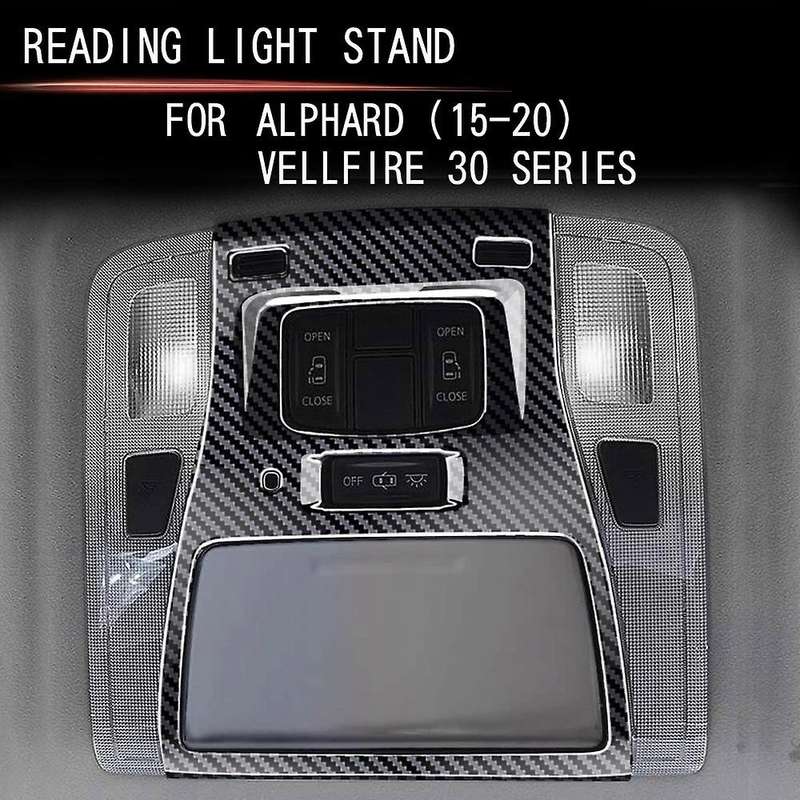 Car Reading Lamp Decoration Frame Reading Light Stand Car Roof Reading Lamp Trim for Alphard 2015 20