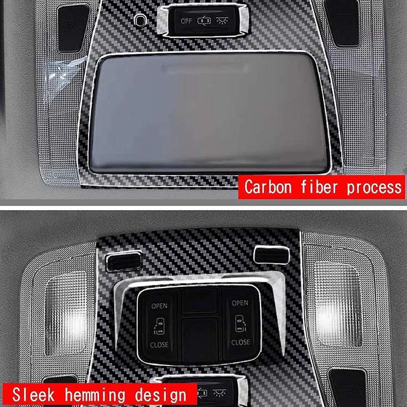 Car Reading Lamp Decoration Frame Reading Light Stand Car Roof Reading Lamp Trim for Alphard 2015 20