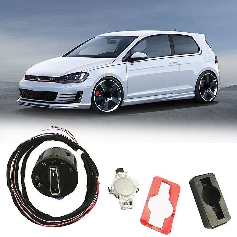 Car Rain Sensor Light Sensor & Auto Headlight Switch & Cable Fixed Box for Golf 7 MK7 81D955547 5GG9