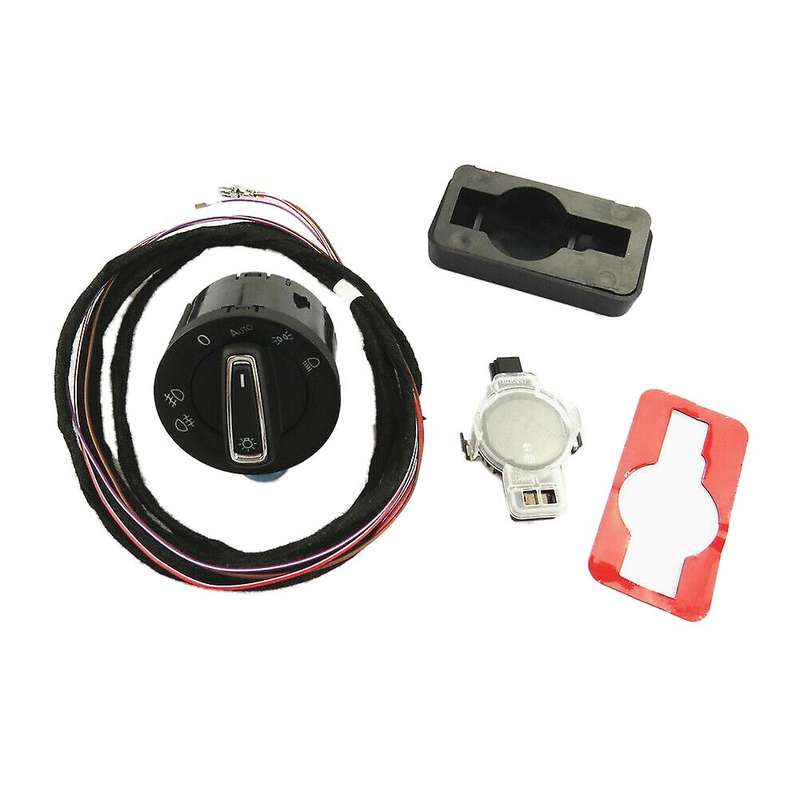 Car Rain Sensor Light Sensor & Auto Headlight Switch & Cable Fixed Box for Golf 7 MK7 81D955547 5GG9