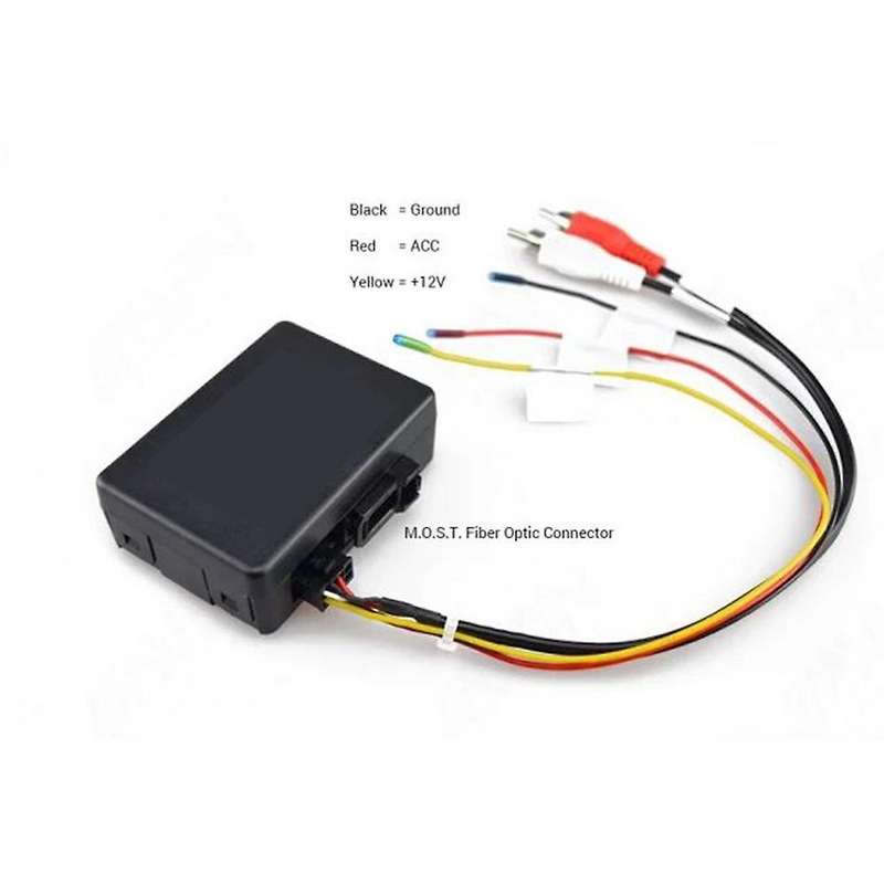 Car RCA Audio AUX-Input to MOST Optic Fiber Amplifier Decoder Converter for - X1 1/3/5 Series E90 E