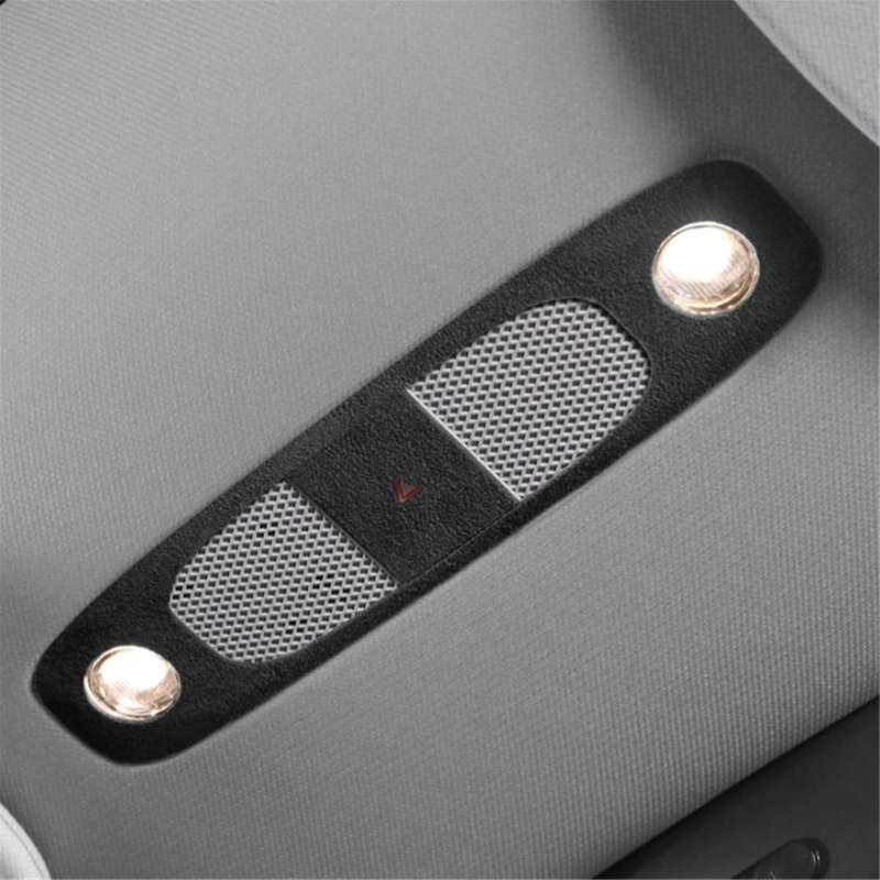 Car Reading Light Frame Trim Sticker for Model 3 Model Y 2023-2018 Front Inside Lamp Panel Cover Bla
