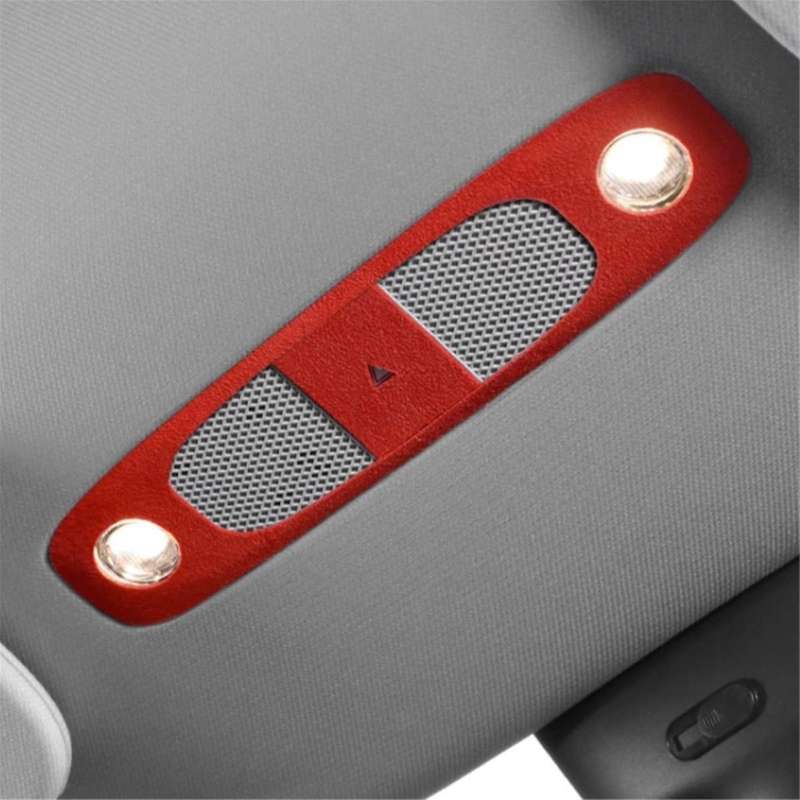 Car Reading Light Frame Trim Sticker for Model 3 Model Y 2023-2018 Front Inside Lamp Panel Cover Bla