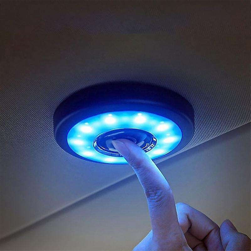 Car Reading Light Led Car Interior Lighting Rv Indoor Lighting White Blue Three-Color Switch Wireles