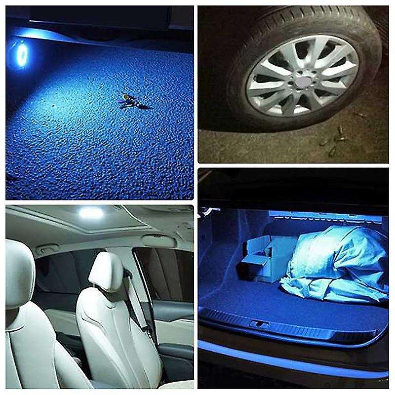 Car Reading Light Led Car Interior Lighting Rv Indoor Lighting White Blue Three-Color Switch Wireles