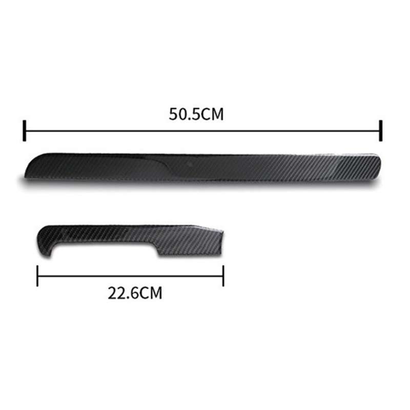 Car Real Carbon Fiber Center Control Dashboard Panel Strip Cover Protective Trim for Golf 6 Mk6 2010