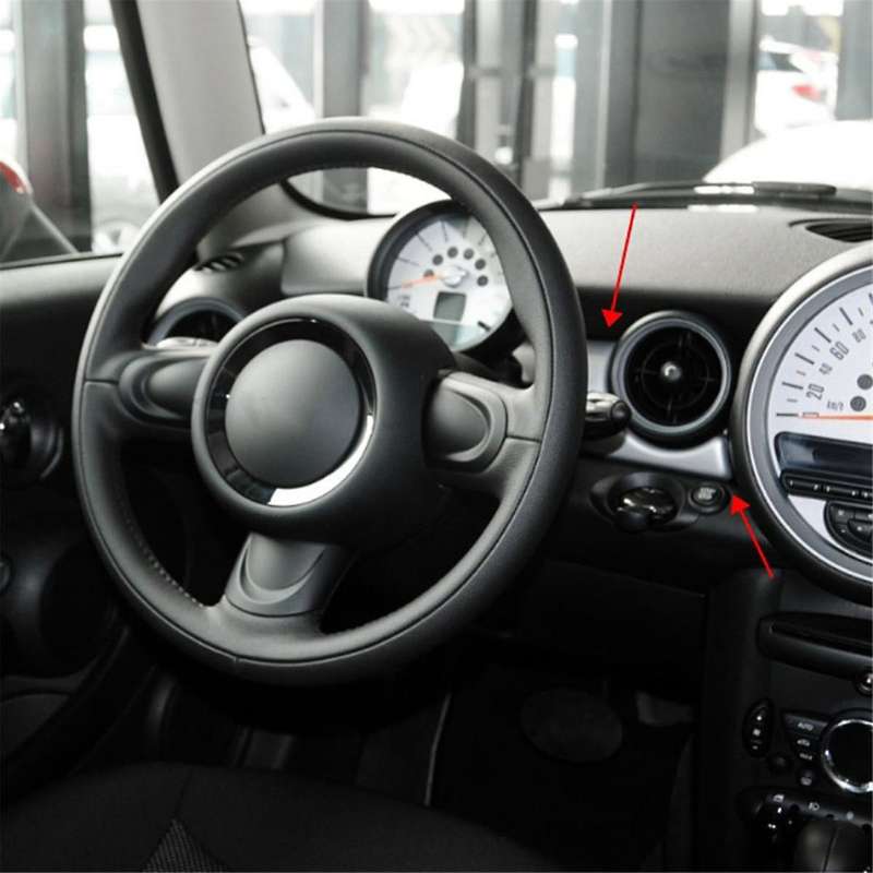 Car Real Carbon Fiber Central Control Instrument Panel Decorative Cover Trim Sticker for Mini R55 R