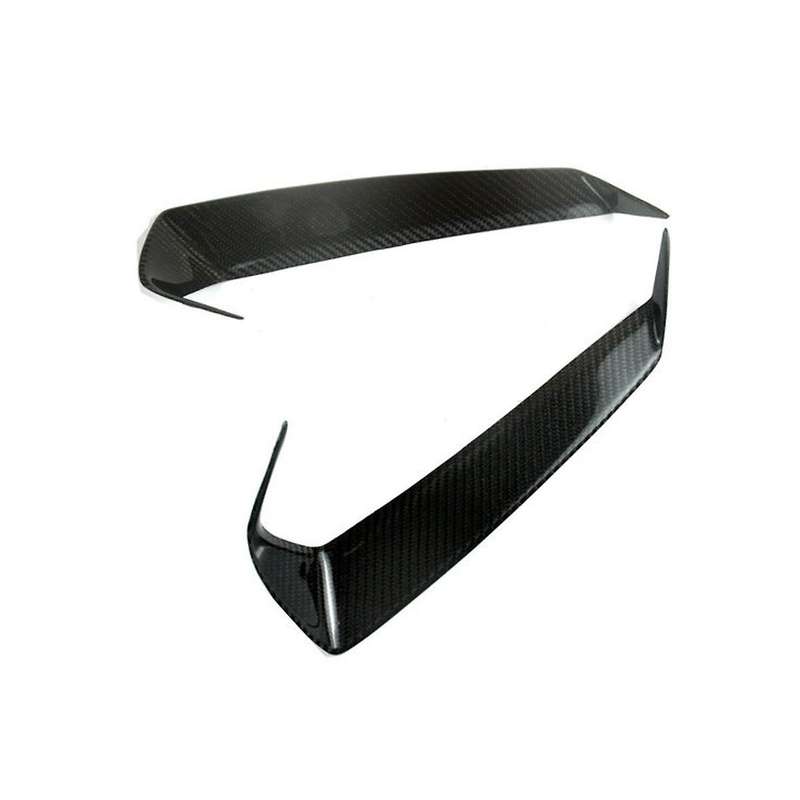 Car Real Carbon Fiber Front Head Light Lamp Eyebrow Frame Cover for R35 2008-2016