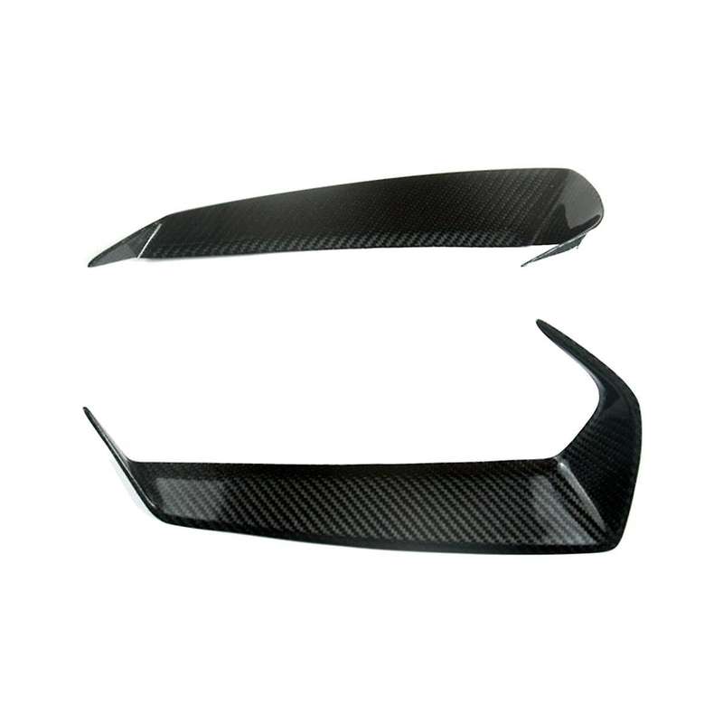 Car Real Carbon Fiber Front Head Light Lamp Eyebrow Frame Cover for R35 2008-2016