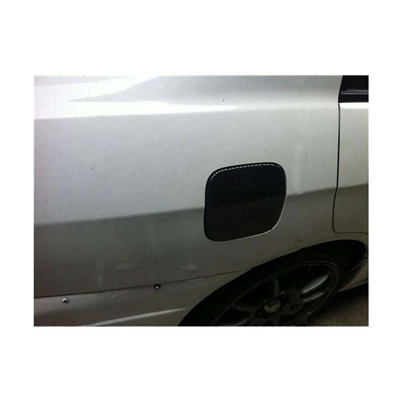 Car Real Carbon Fiber Exterior Fuel Tank Cap Decoration Cover Trim Sticker for Impreza 2002-2006