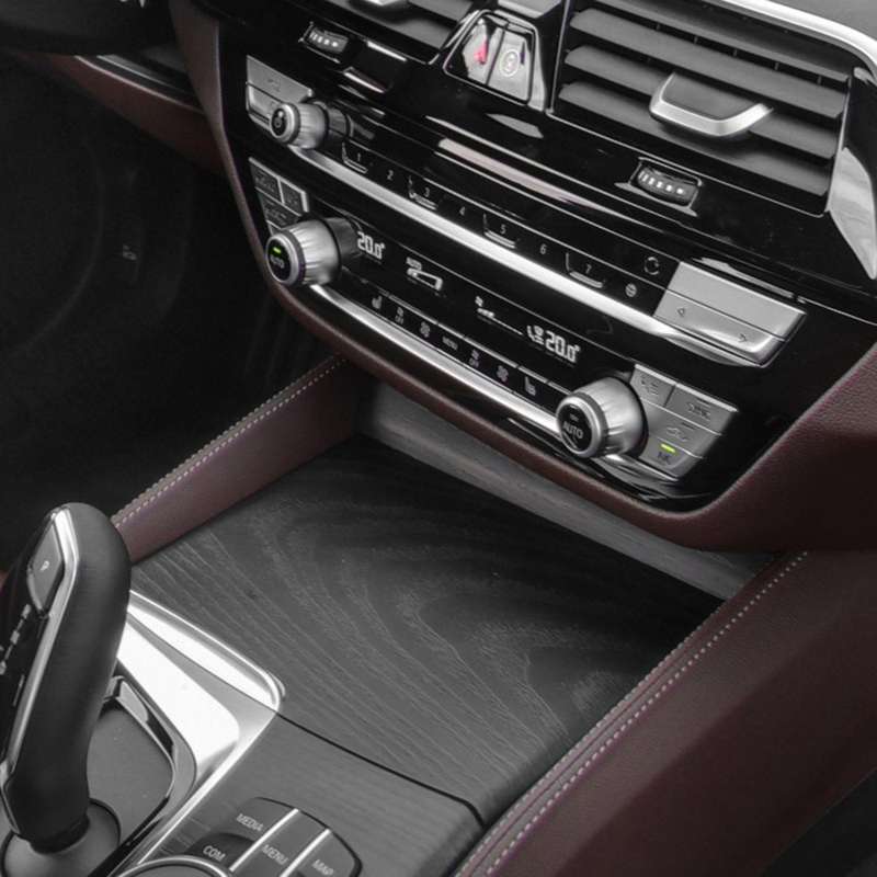 Car Real Carbon Fiber Cup Holder Up Decoration Cover Trim Accessories for - 5 Series G30 G38 2017-20