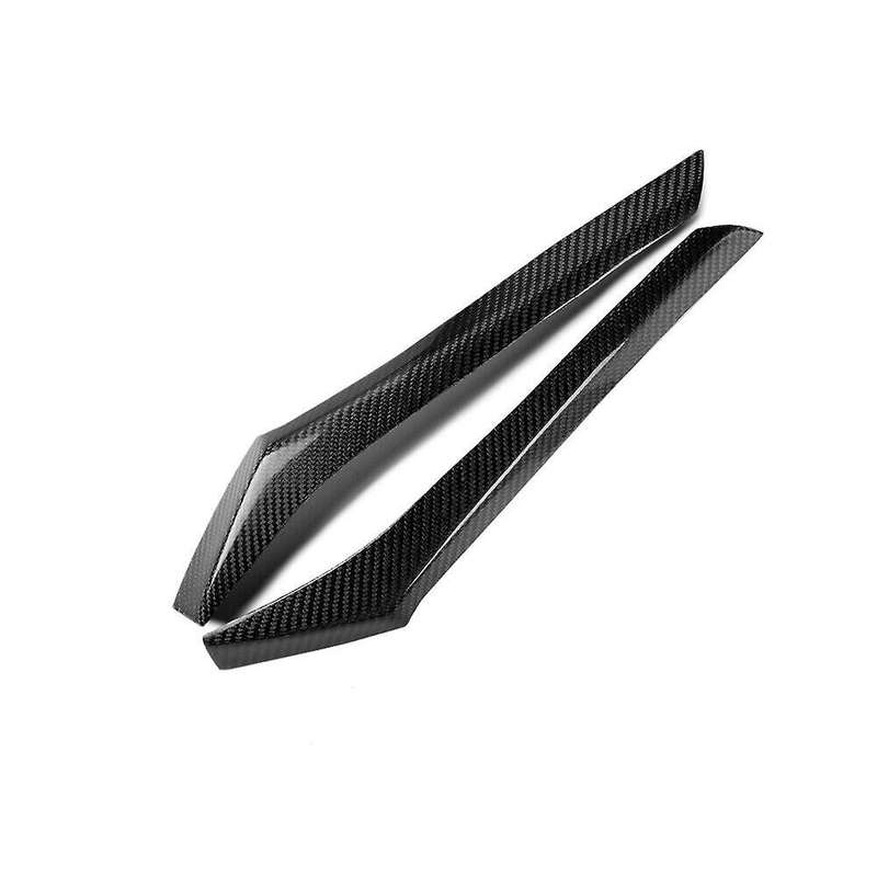 Car Real Carbon Fiber Headlight Eyebrow Eyelid Trim Fit for Fit 2014 2015 2016