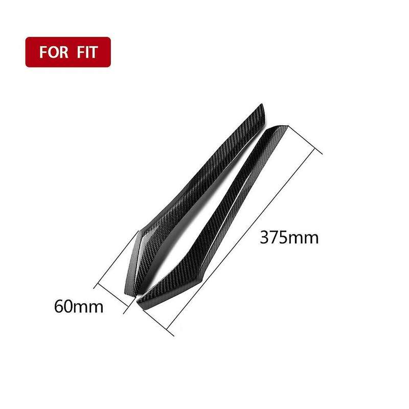 Car Real Carbon Fiber Headlight Eyebrow Eyelid Trim Fit for Fit 2014 2015 2016