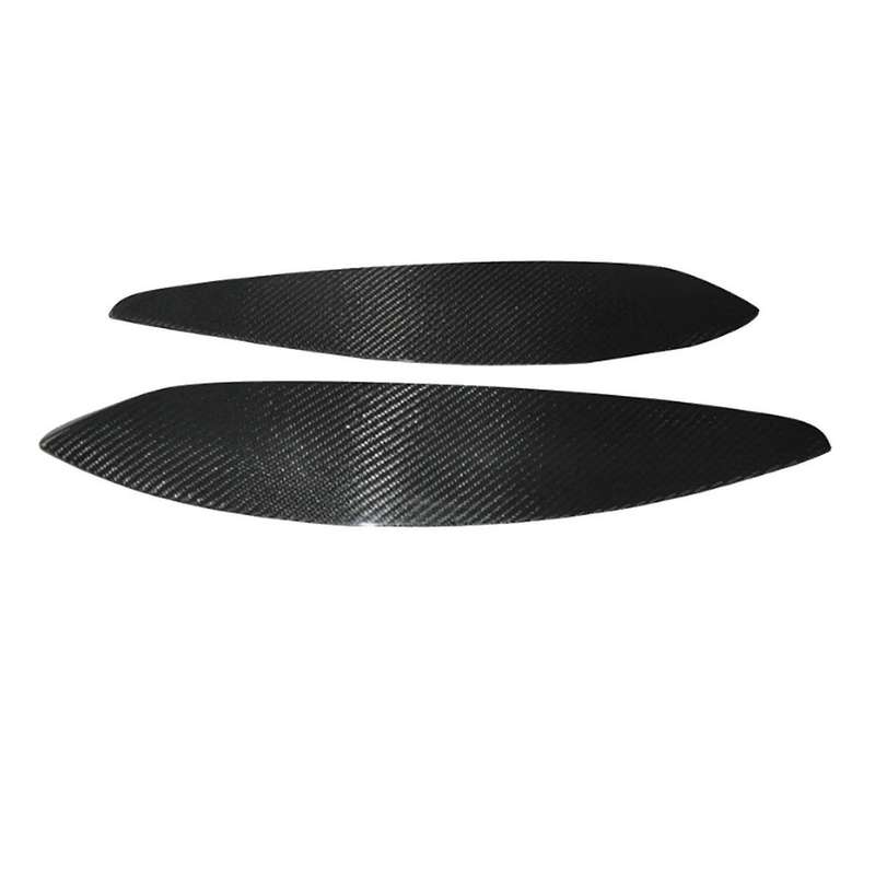 Car Real Carbon Fiber Front Headlight Lamp Eyebrows Eyelids Moulding Cover Trims for Opel H 2004-200