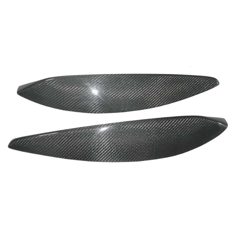 Car Real Carbon Fiber Front Headlight Lamp Eyebrows Eyelids Moulding Cover Trims for Opel H 2004-200
