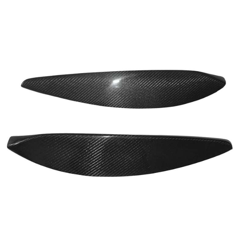 Car Real Carbon Fiber Front Headlight Lamp Eyebrows Eyelids Moulding Cover Trims for Opel H 2004-200