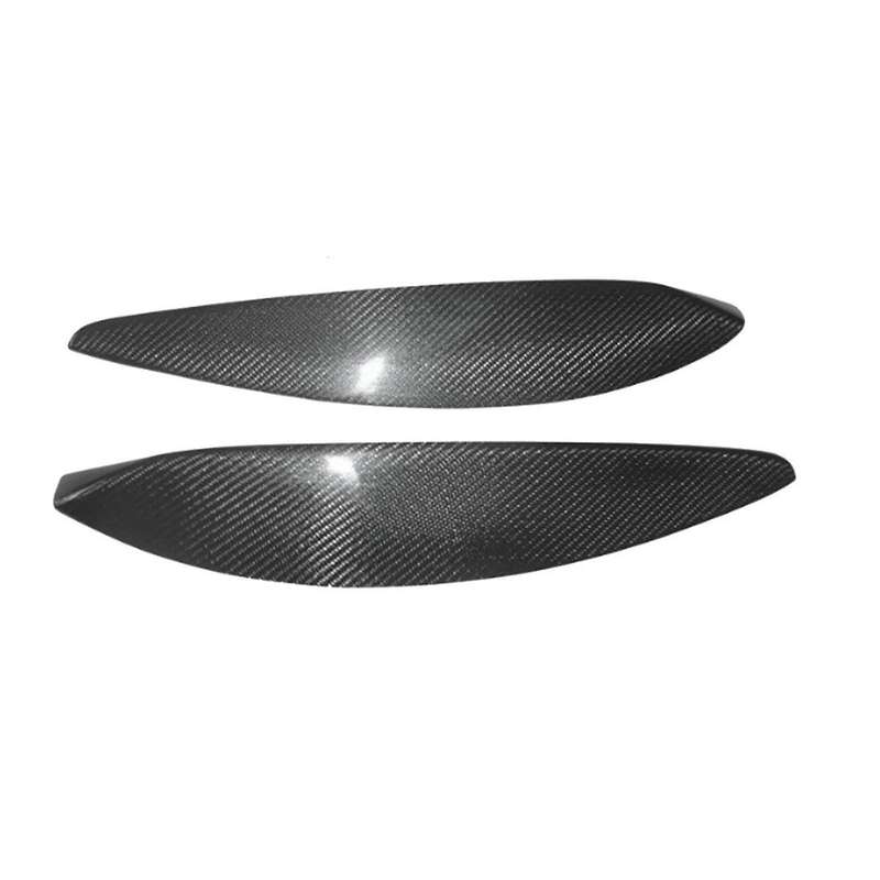 Car Real Carbon Fiber Front Headlight Lamp Eyebrows Eyelids Moulding Cover Trims for Opel H 2004-200