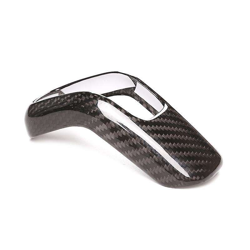 Car Real Carbon Fiber Gear Shift Head Cover Trim Stickers for 110 2020-2021