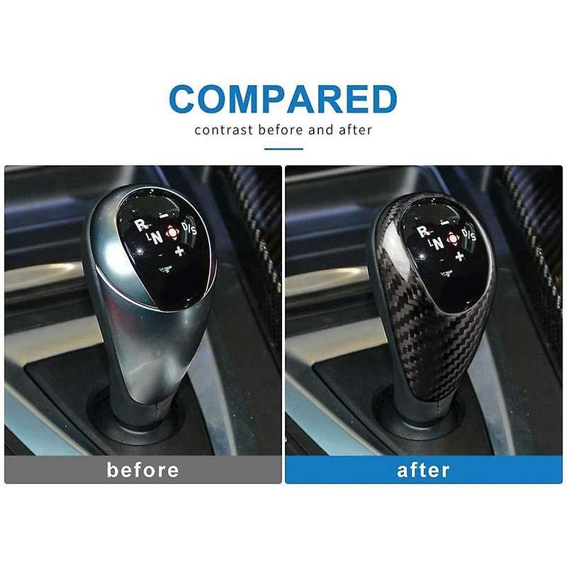 Car Real Carbon Fiber Gear Shift Knob Cover Trim for - F80 M3 F82 F83 F10 M5